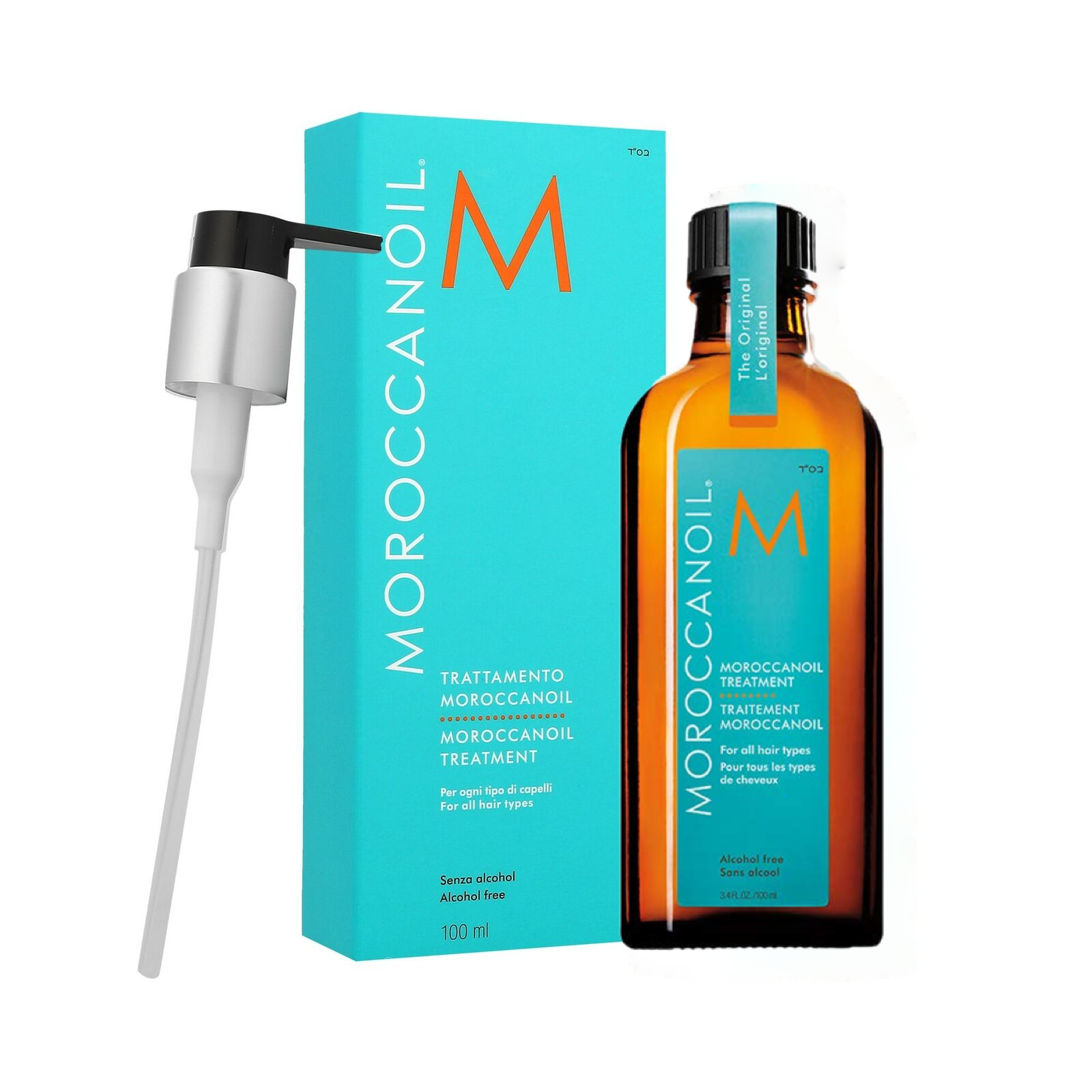Moroccanoil Treatment 100ml + Dosierpumpe Arganöl Behandlung Haaröl Marokkanisch