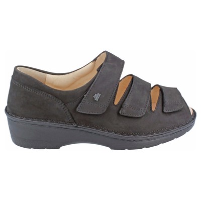 FINN COMFORT FINN COMFORT DAMEN SANDALEN ISCHIA HOOK-AND-LOOP STRAPPY NUBUCK LEATHER