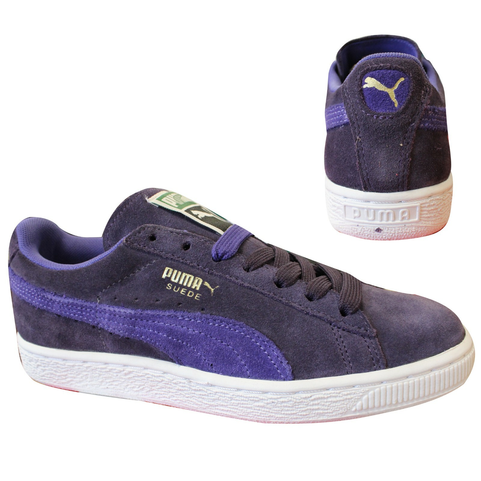 purple suede trainers