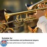 Trumpet Mouthpiece Brass Material Gilded Mouthpiece Holder Trumpet Accessories Chamber Music Ensemble Concerts 1PC 3C Trumpet Mouthpiece for Beginners Professional Players (3C)
