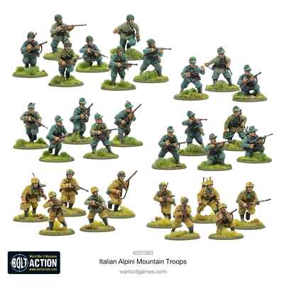Italian Alpini Mountain Troops Bolt Action Miniatures Warlord Games