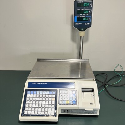 CAS LP1000N Label Printing Weigh Scale Scale LP1000 Deli, Meat, Cheese Pole