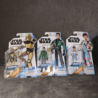 Star Wars Resistance Animated Series 3.75'' Kaz Xiono-Torro-Doza-Commander Pyre