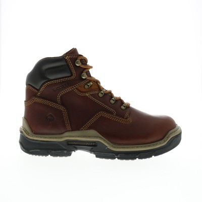 

Мужские коричневые кожаные рабочие ботинки Wolverine Raider Durashocks 6 дюймов W210057-230 9, Коричневый, Wolverine Raider Durashocks 6"