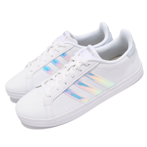 

Adidas Courtpoint Белая переливающаяся женская винтажная повседневная обувь FY8402, Белый, Courtpoint