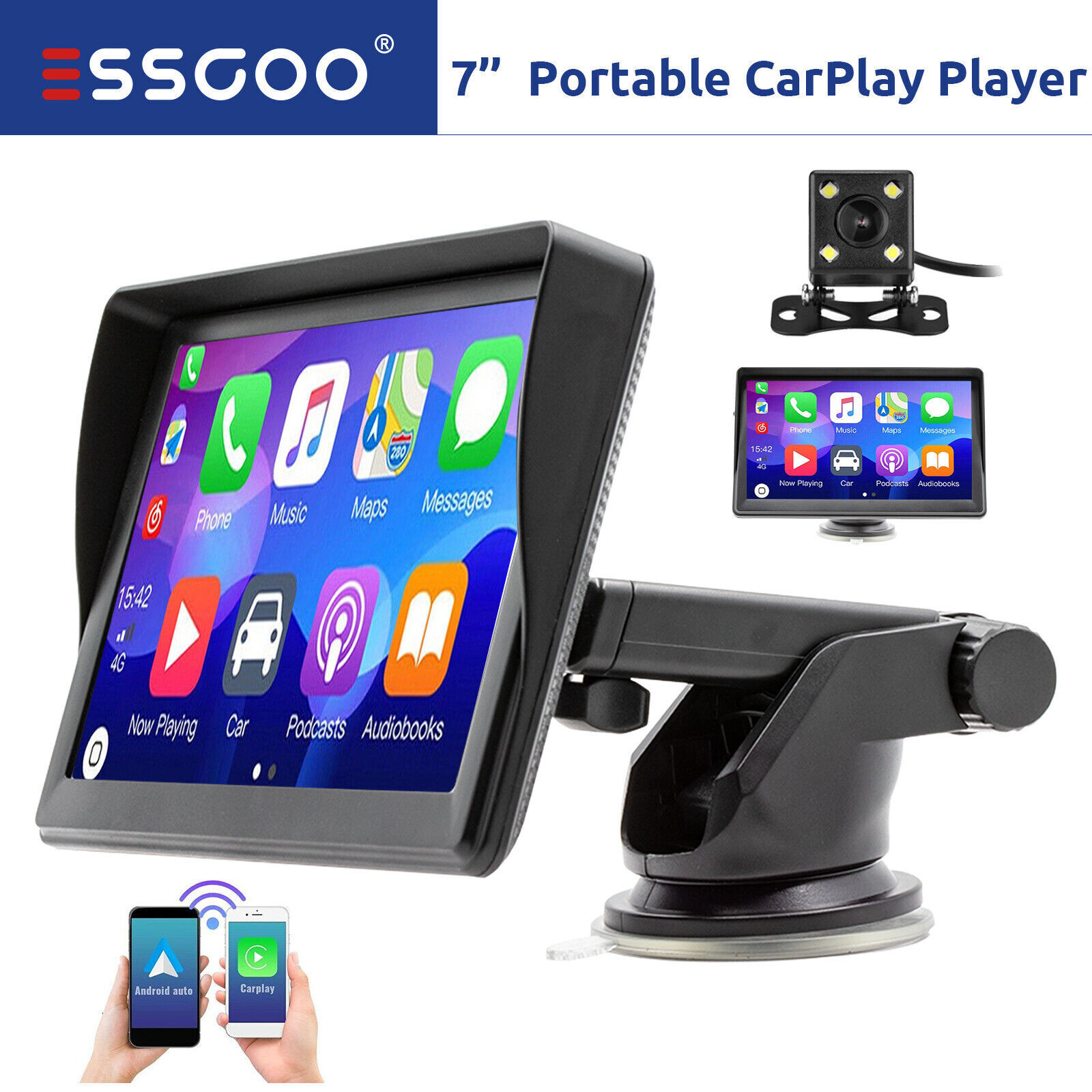 Stereo Bt Gps Navigation 7 Inch +camera