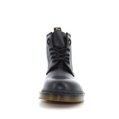 Pre-owned Dr. Martens' Dr. Martens A23us Unisex Amphibian 24255001 101 Smooth In Black