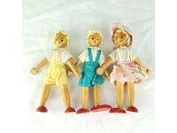 vintage wooden dolls