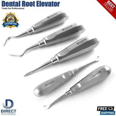 Dental Oral Surgery Root Elevators Kit Flohr Luxation Luxating Elevator Cryer
