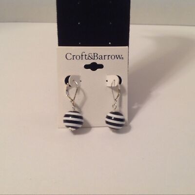 Croft and Barrow Silver Tone Dangle Earrings