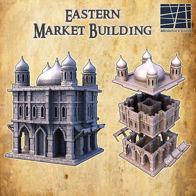 Eastern Market 28mm Desert Terrain D&D Warhammer Black Powder Bolt Action
