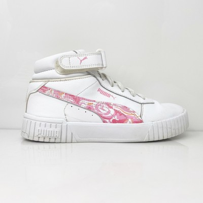 

Puma Girls Carina Mid 2.0 390435-01 Белая Повседневная Обувь Кроссовки Размер 6, Белый, Carina Mid 2.0