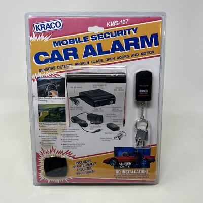 Kraco Mobile Security Car Alarm System NOS -  No Installation KMS-107 Read Desc!