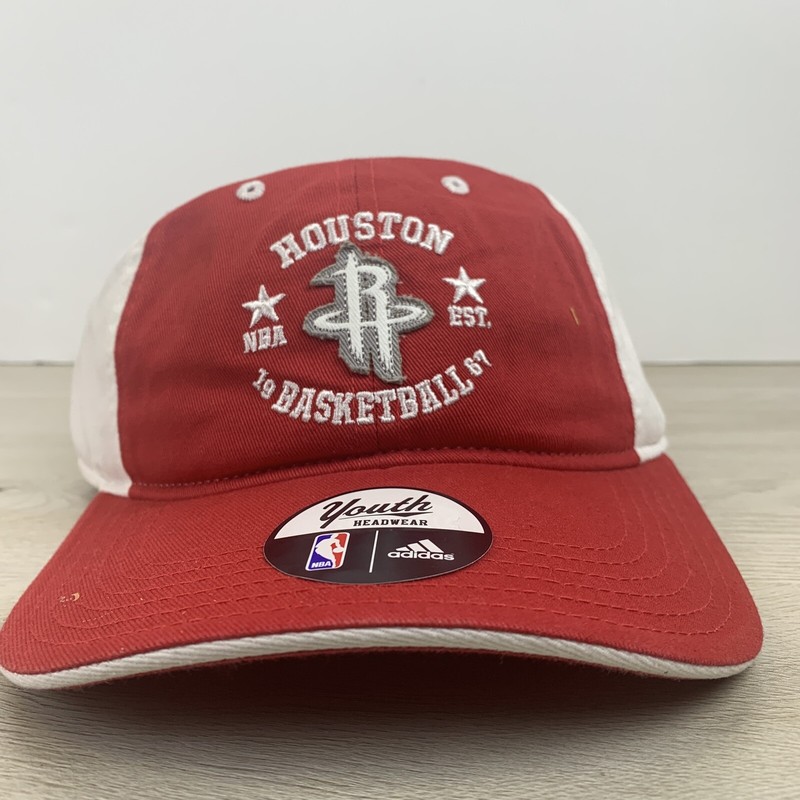 Houston Rockets Girls Hat Red Hat Adjustable Hat Adidas Red 