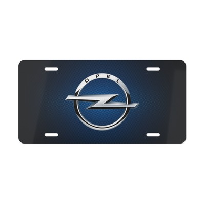 Opel Vehicle License Plate, Auto Car Tag Metal Aluminum (Vanity Plate)