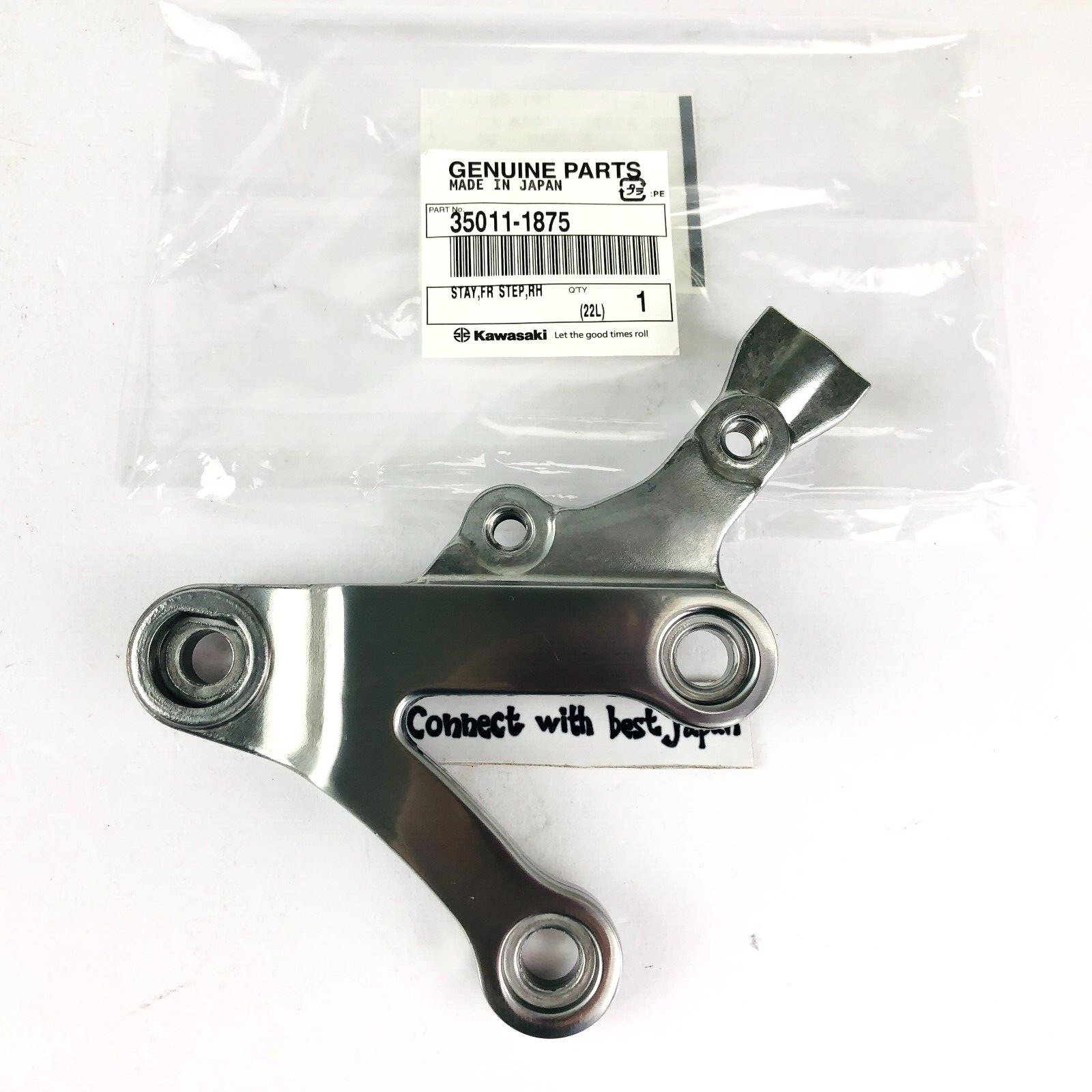 KAWASAKI GENUINE ZX900 Right Front Stat RH Parts Stay 35011 - 1875 NEW JAPAN KAWASAKI GENUINE ZX900 Right Front Stat RH Parts Stay 35011 - 1875 NEW JAPAN