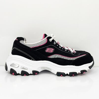 

Skechers Womens D Lites 11860EW Черная повседневная обувь Кроссовки Размер 5.5, Черный, D Lites
