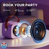 YLL Mini Karaoke Machine with 2 Wireless Microphones, TOP Kids Gifts for Girls Ages 3, 4, 5, 6, 7, 8, 9,10,11,12 +Year Old, 4-12 Years Old Birthday Toy Gift for Girls Boys Party (Purple)