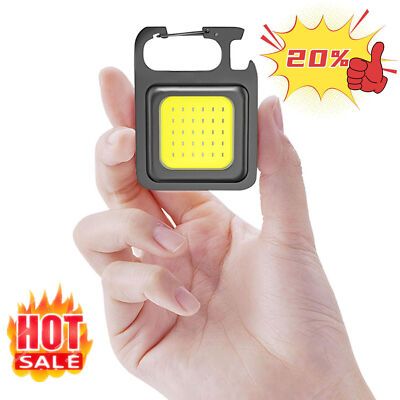 800 Lumens Mini COB Flashlights Bright Rechargeable Keychain Small Flashlight
