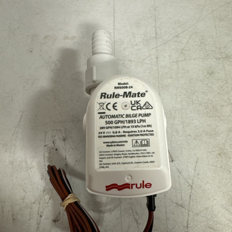 Rule Rule-Mate 500 Fully Automated Bilge Pump - 24V [RM500B-24]