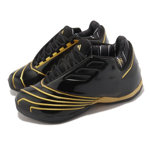 

adidas T-Mac 2 Restomod Black Gold Metallic Мужские баскетбольные кроссовки Кроссовки H68049, Черный, Tmac 2 Restomod