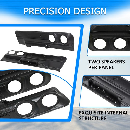 Lower 2-Speaker Door Panel Set For 78-88 Monte Carlo Malibu El Camino Cutlass