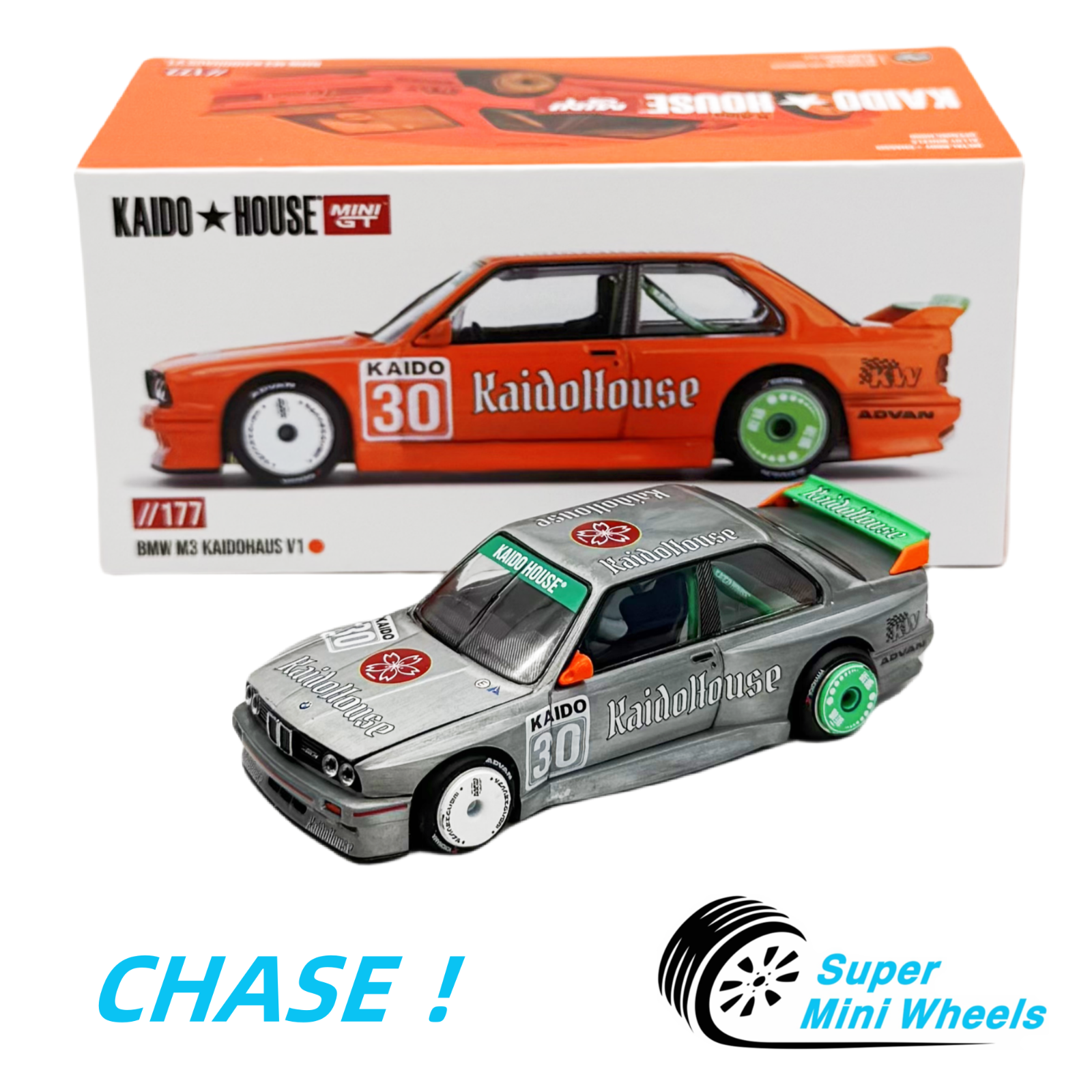 限定MINIGT KAIDO★HOUSE BMW (M3) 152 チェイス CHASE ! Kaido House x Mini GT 1:64 BMW M3 KAIDOHAUS V1