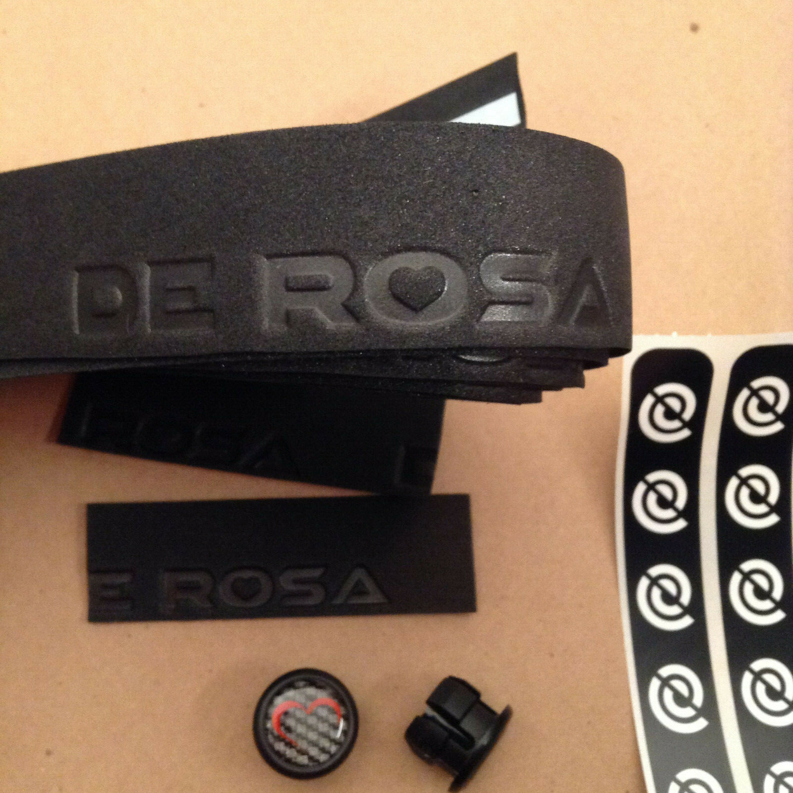 De Rosa Black Road Handlebar Drop Bar Tape New