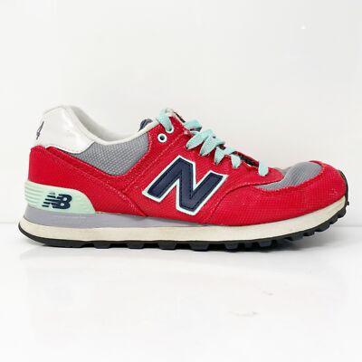

New Balance Womens 574 WL574WHA Red Повседневная обувь Кроссовки Размер 7,5 B, Красный, 574