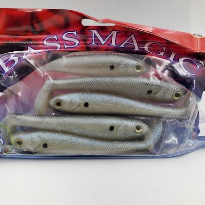 Luck E Strike Bass Magic 5.5'' Swimbait You Pick Color 5 Count Pack 5 1/2'' 