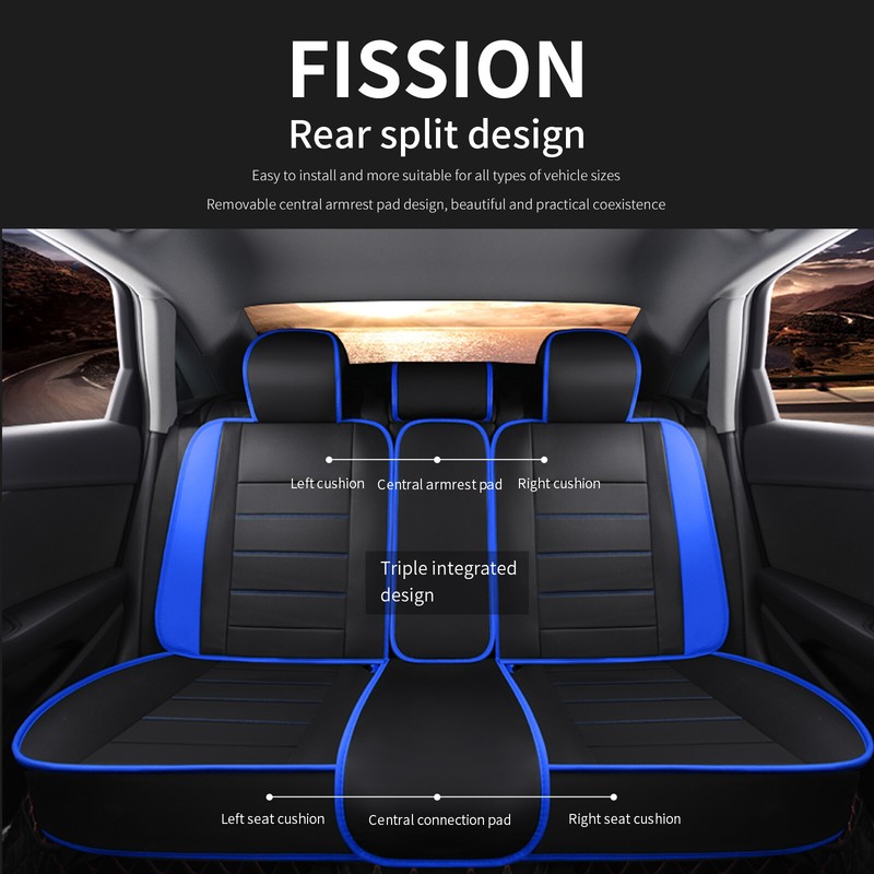 Car Seat Cover For Toyota Matrix 5 Seats, Deluxe PU Leather Auto Front Rear Cushion Protector Full Set For Avalon Camry Corolla Echo Beige