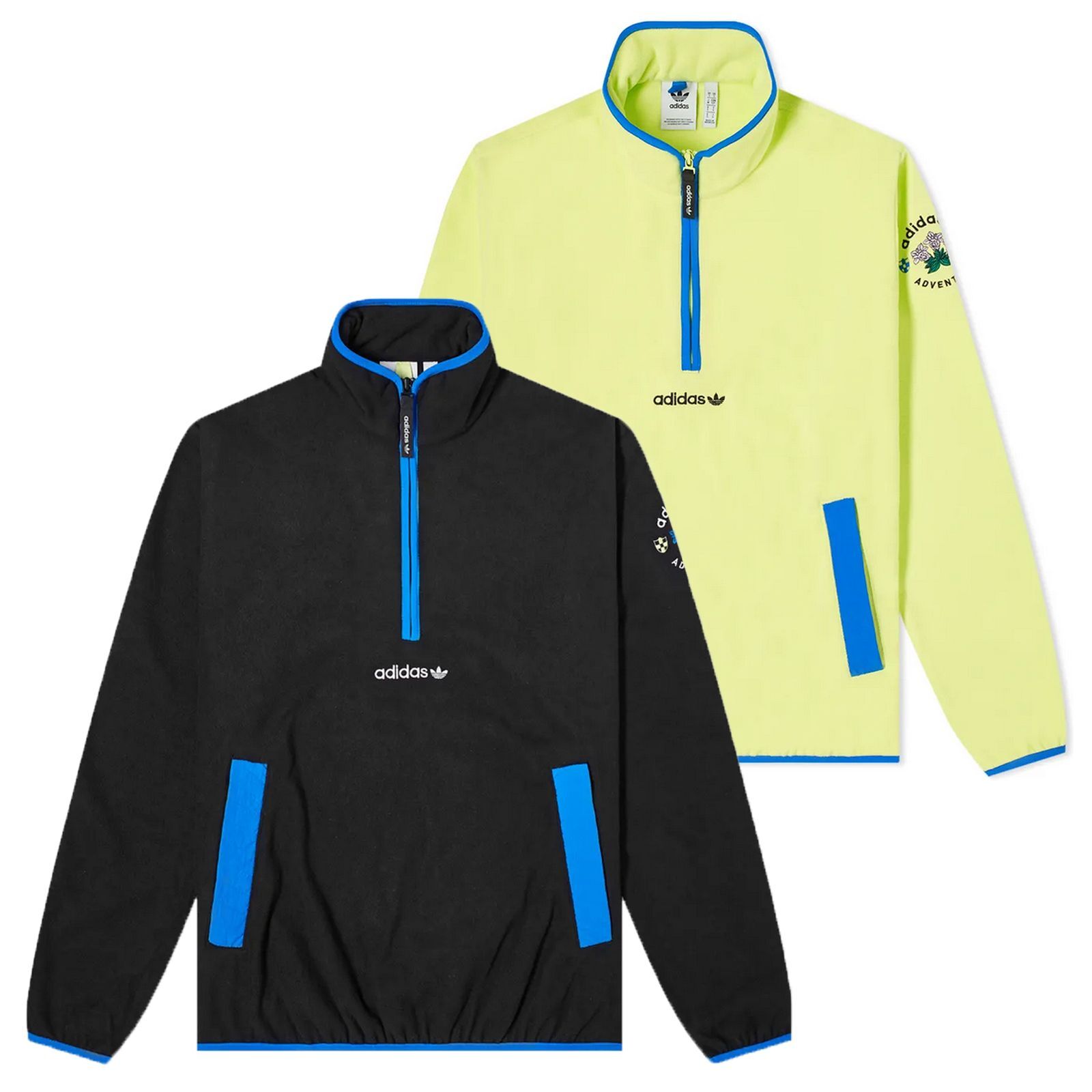 ★adidas★NEUCLASSICS POLAR FLEECE HARF ZIP★追跡可 Adidas Original Neuclassics Polar Fleece 1/2 Zip Sweatshirt