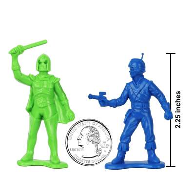 TimMee Processed Plastic GALAXY LASER TEAM Tim Mee STAR PATROL Space Figures USA