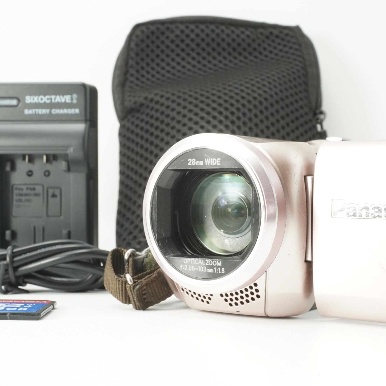 Panasonic　HC-V550M Panasonic HC-V550M Pink Camcorder Digital Video Camera