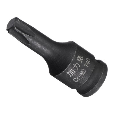 T40 Impact Torx Bit Socket 1/4'' Square Drive for Mechanic Automotive Repair