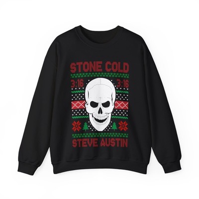Stone Cold Steve Austin 3:16 WWE Ugly Christmas Mens Sweater Sweatshirt