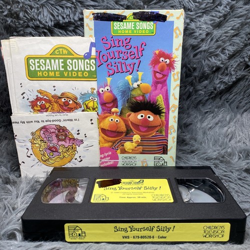 Sesame Street Sing Yourself Silly VHS Tape 1990 Home Video