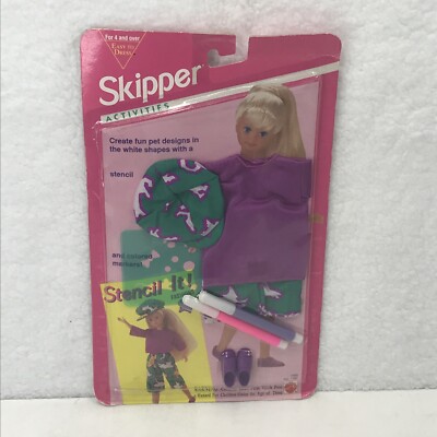 Skipper Activities Stencil It Outfit 1993 (NIB) Barbie