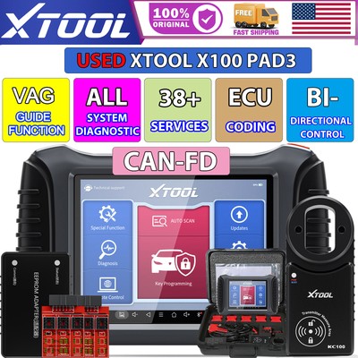 XTOOL Used X100PAD3 Auto Full System Bidirectional Car Diagnostic CANFD Scanner