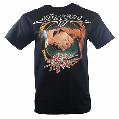 DOKKEN Mens Tee T Shirt HELL TO PAY Metal Rock Music Reunion Tour Vintage NEW