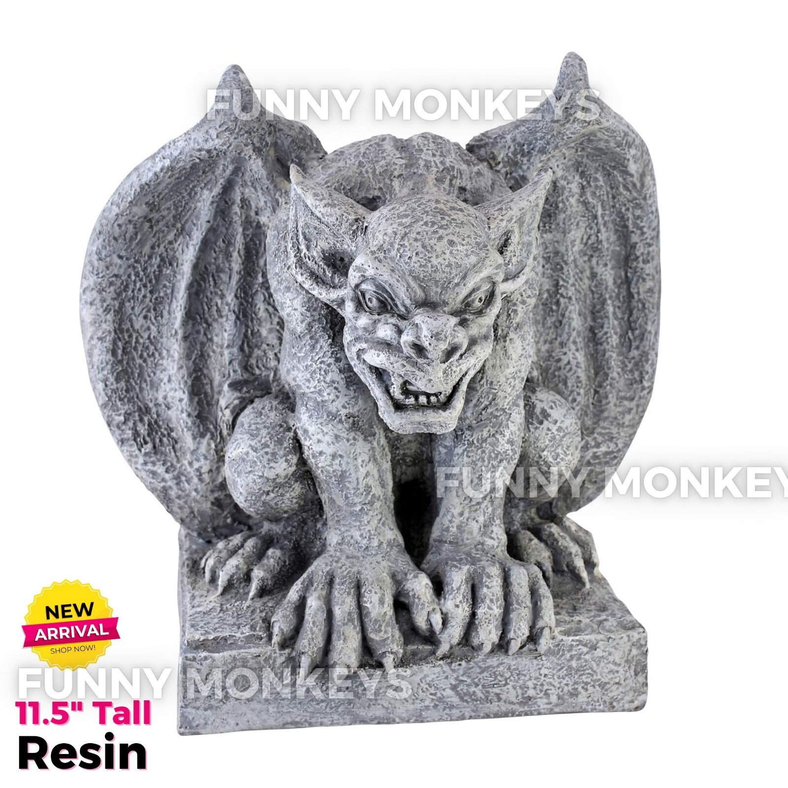Gargoyle Statue Outdoor Stone Garden Vintage Antique