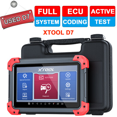 USED XTOOL D7 Car OBD2 Bi-directional Diagnostic Full System Scanner Coding Tool