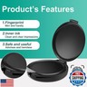 5 Pieces Fingerprint Ink Pads Thumbprint Ink Pads Black Stamp for Office Notary Supplies Identification Notary Security ID Fingerprint Cards Law Enforcement Kit