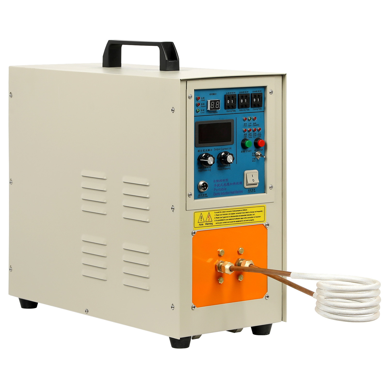 15KW High Frequency Induction Heater Furnace 110V 30-100 KHz Melting Furnace