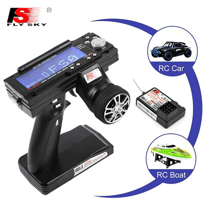 Flysky FS-GT3B 2.4G 3CH Radio LCD Transmitter & FS-GR3E Receiver for RC Car Boat