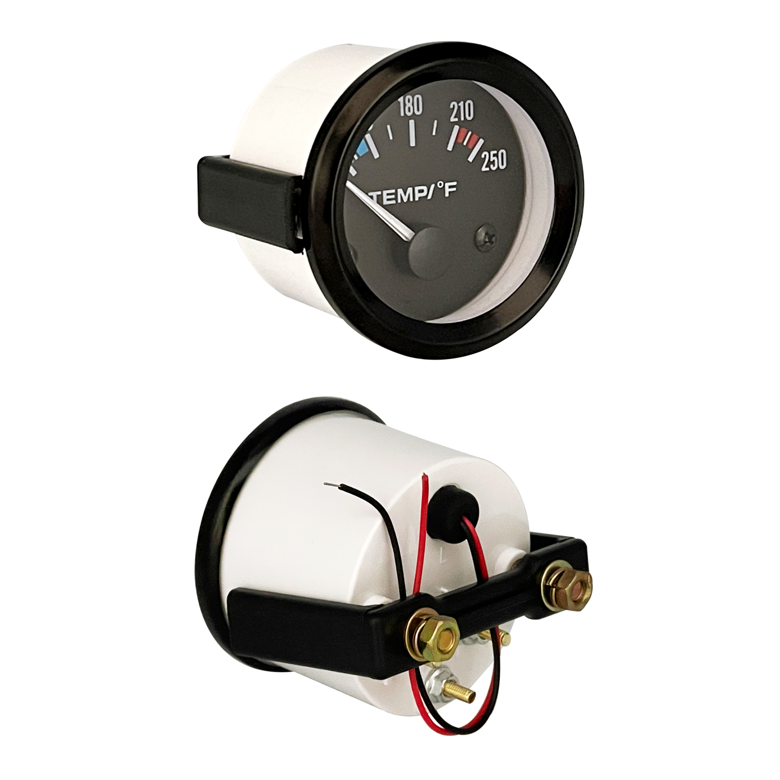 2 Inch 52mm Car Water Temperature Gauge 100-250℉ W/ Temp Meter Sensor