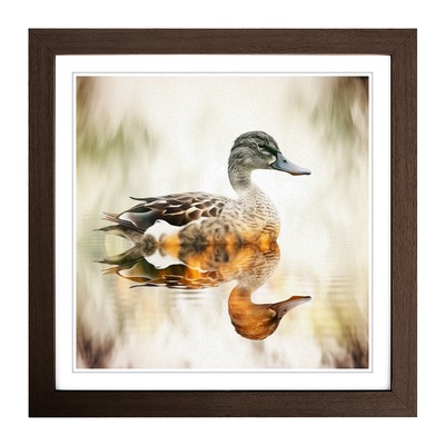 Duck Double Exposure No.2 Wall Art Print Framed Canvas Picture Poster Decor