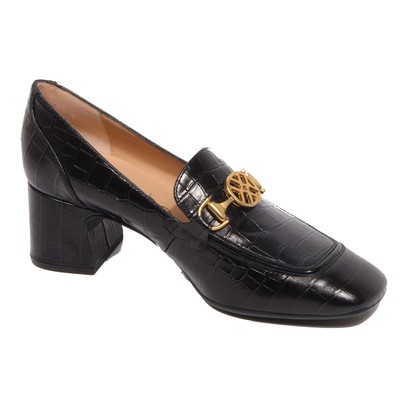 00000 G3778 DECOLLETE DONNA UNISA BLACK LEATHER SHOES WOMEN