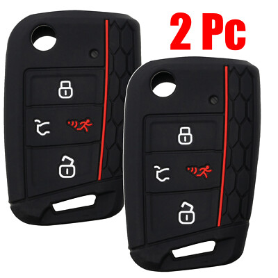Remote Key Car Fob Key Cover Case For VW Golf GTI Alltrack Golf-R Skoda Wagon