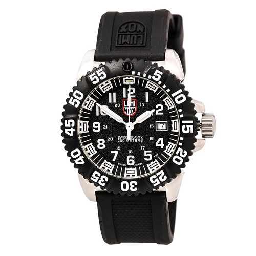 Pre-owned Luminox 3151 Men's White Numeral Steel Colormark Watch